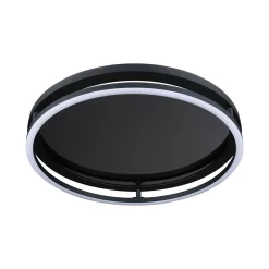 Paulmann LED-kattovalaisin Spaceglow One, musta, Ø39 cm, RGBW