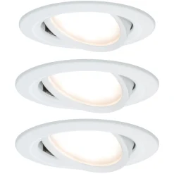 Paulmann LED-kohdevalaisin Nova Coin, 3 kpl, alumiinia, kääntyvä, 2 700 K