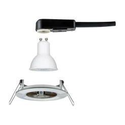 Paulmann LED-kohdevalaisin Nova, pyöreä, kiinteä, rauta, IP44, GU10,