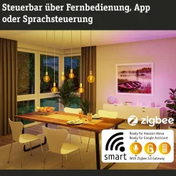 Paulmann LED-lamppu ZigBee E27 6,3W RGBW kulta 3x