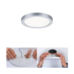Paulmann-LED-paneeli Areo 4000 K, kromi, 11,8cm