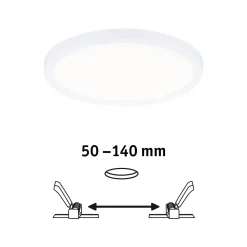 Paulmann-LED-paneeli Areo 4000 K valkoinen, 17,5cm