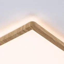 Paulmann LED-paneeli Atria Shine 29 cm, puu, IP44, 3000 K, päälle/pois