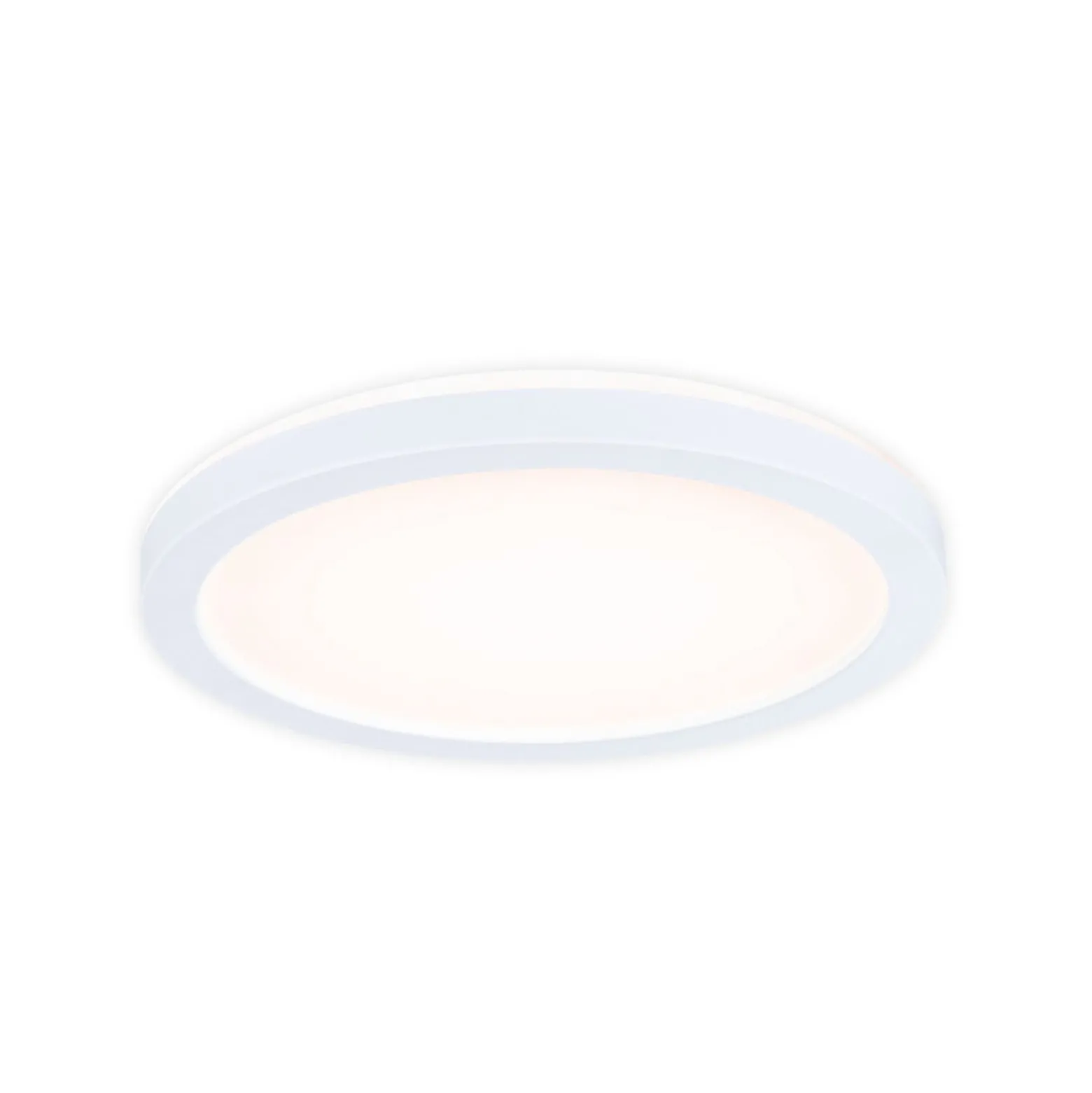 Paulmann LED-paneeli Atria Shine, halkaisija 19 cm, valkoinen, IP44, 3000 K,