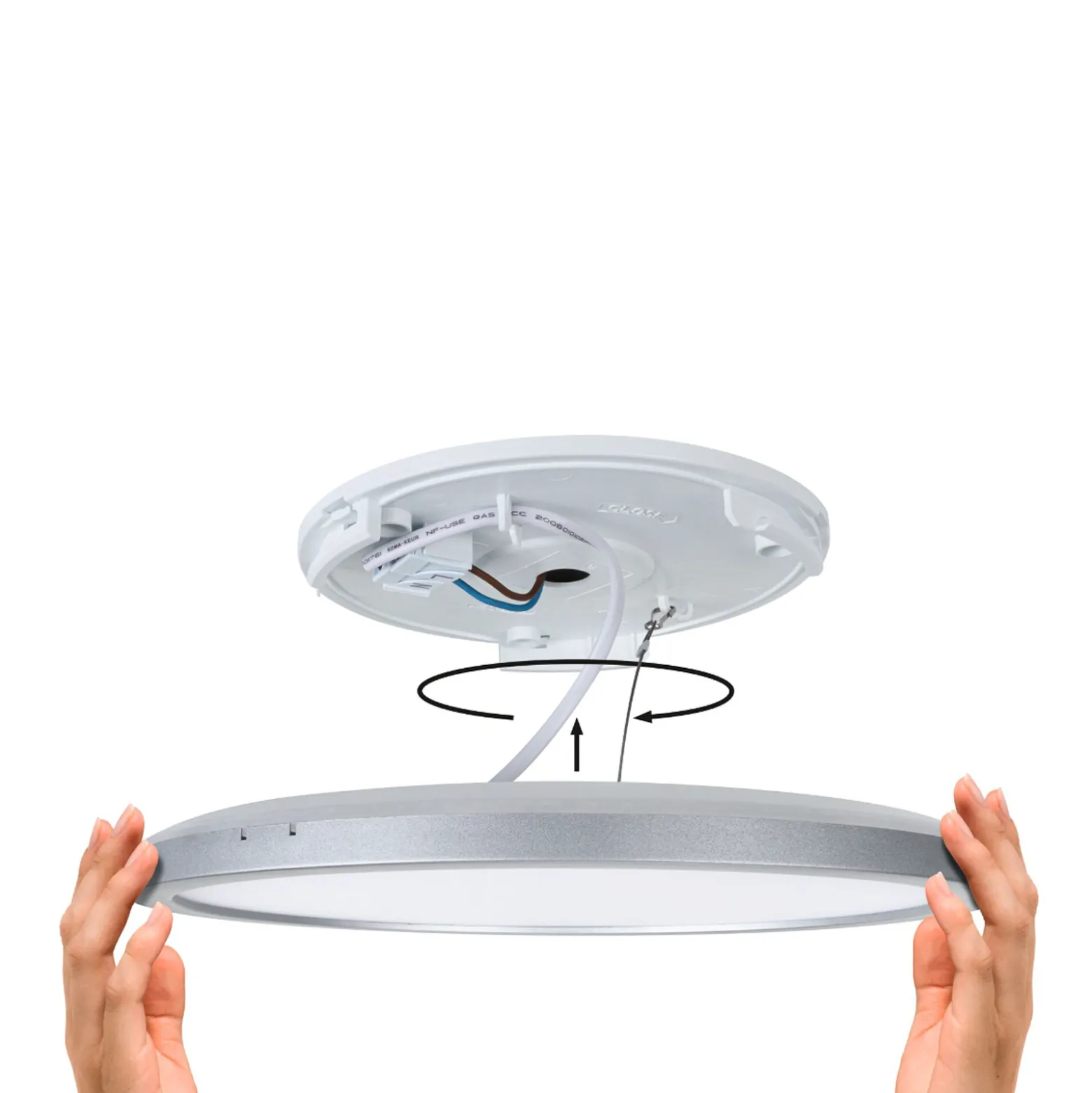 Paulmann LED-paneeli Atria Shine kromi Ø29 cm 3000 K päälle/pois IP20