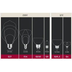 Paulmann LED-pisarat E14 5W hehkulanka 3-vaiheinen himmennys