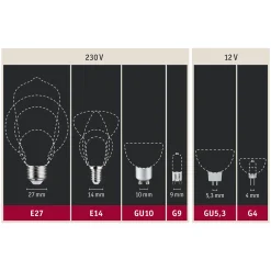 Paulmann LED-pisarat E14 5W hehkulanka 3-vaiheinen himmennys