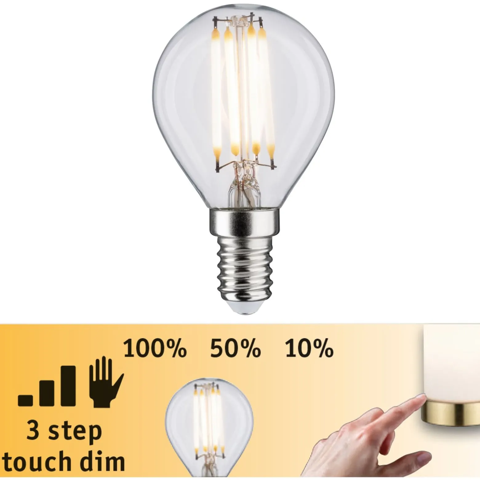 Paulmann LED-pisarat E14 5W hehkulanka 3-vaiheinen himmennys