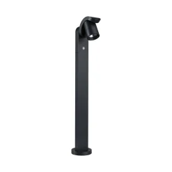 Paulmann LED-pylväsvalaisin Cuff, alumiini, anturi, antrasiitti