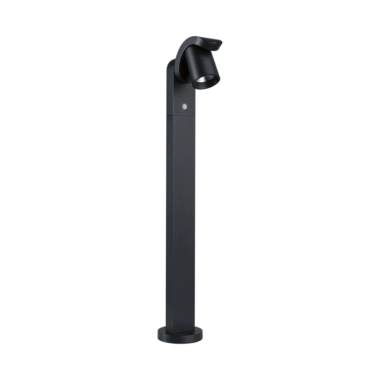 Paulmann LED-pylväsvalaisin Cuff, alumiini, anturi, antrasiitti