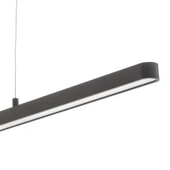 Paulmann LED-riippuvalaisin Lento, musta, 100 cm, valo ylös/alas, himmennettävä