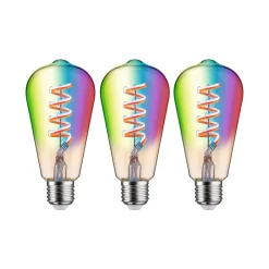 Paulmann LED-Rustika Zigbee E27 6,3W RGBW kulta 3er