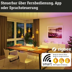 Paulmann LED-rust. ZigBee E27 6,3W RGBW him. kulta
