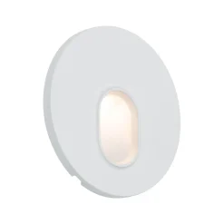 Paulmann LED-seinäuppovalaisin Wall, valkoinen, pyöreä, muovia