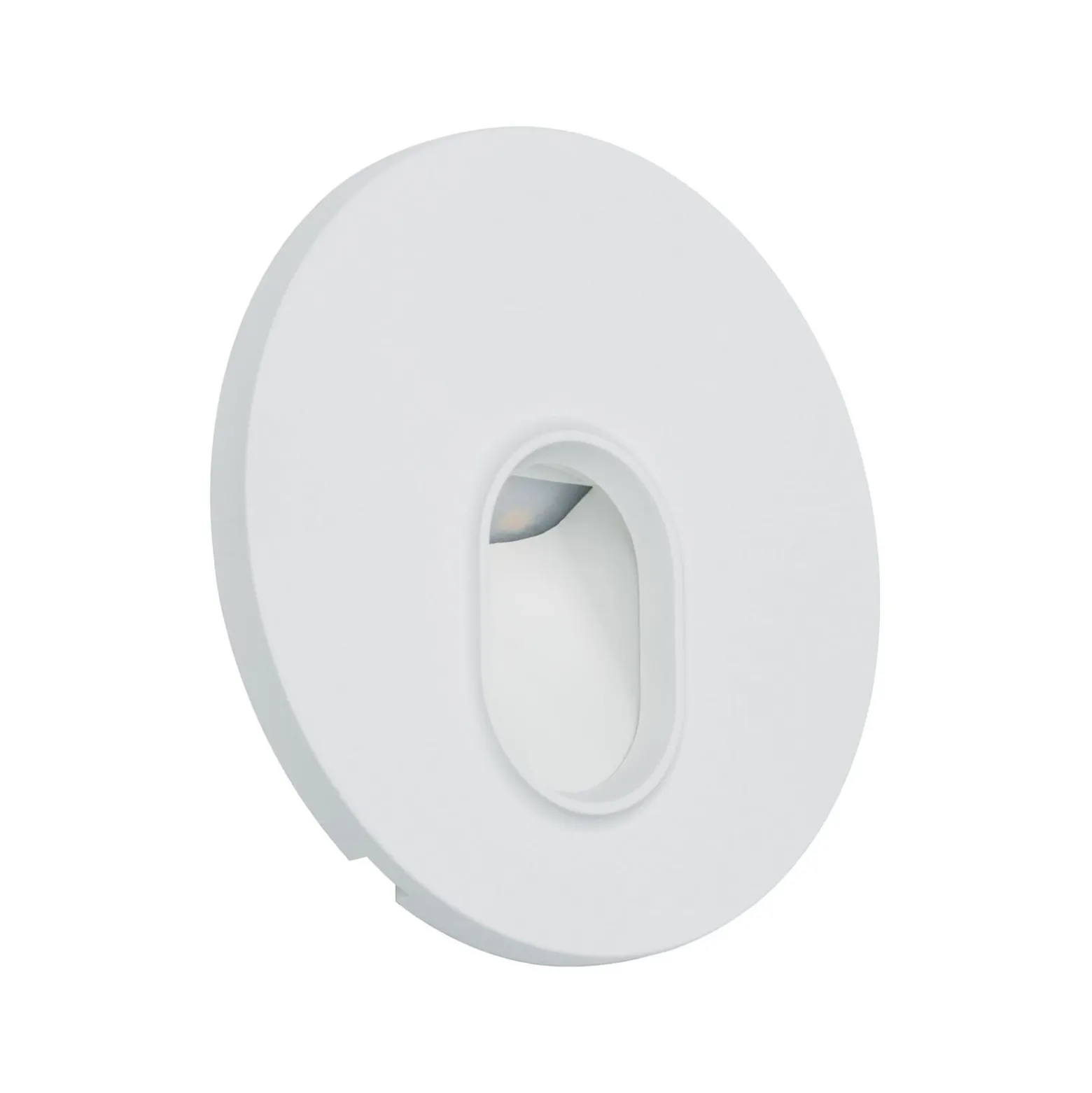 Paulmann LED-seinäuppovalaisin Wall, valkoinen, pyöreä, muovia