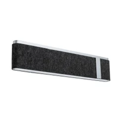 Paulmann LED-seinävalaisin Jagun, antrasiitti, huopa, 3-vaiheinen himmennin