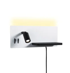 Paulmann LED-seinävalaisin Serra, musta, 2700 K, oikea