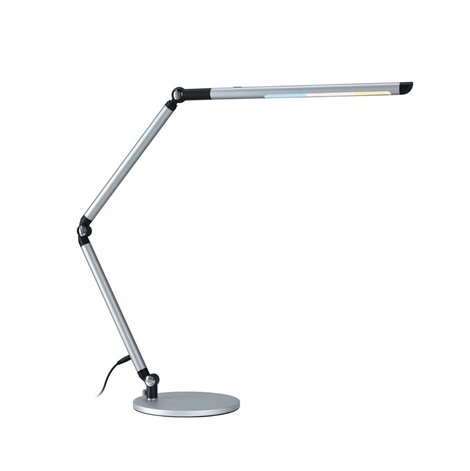 Paulmann LED-työpöytälamppu FlexBar, hopea, 36 cm, CCT