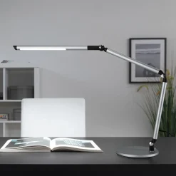 Paulmann LED-työpöytälamppu FlexBar, hopea, 36 cm, CCT