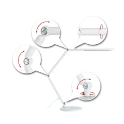 Paulmann LED-työpöytälamppu FlexBar, valkoinen, 36 cm, CCT