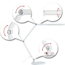 Paulmann LED-työpöytälamppu FlexBar, valkoinen, 36 cm, CCT
