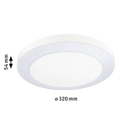 Paulmann LED-ulkokattovalaisin Circula, valkoinen, anturi, IP44