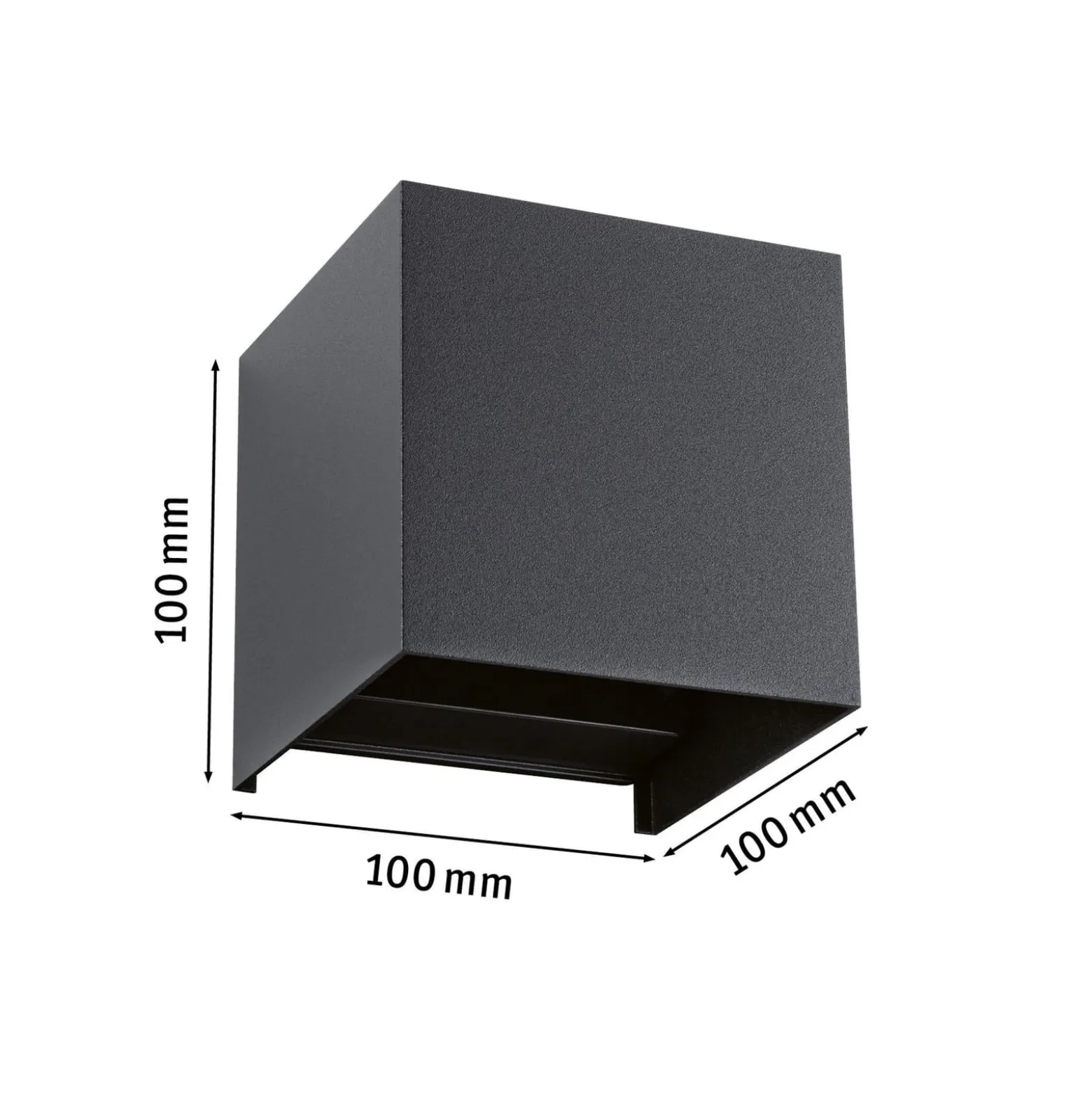 Paulmann LED-ulkoseinälamppu Cybo, RGBW, 10 cm, antrasiitti