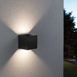 Paulmann LED-ulkoseinälamppu Cybo, RGBW, 10 cm, antrasiitti