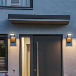 Paulmann LED-ulkoseinävalaisin Juntea, alumiini, antrasiitti, tunnistin