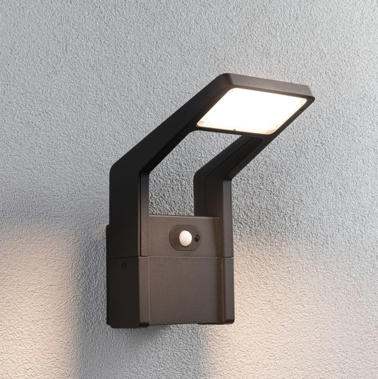 Paulmann LED-ulkoseinävalaisin Juntea, alumiini, antrasiitti, tunnistin