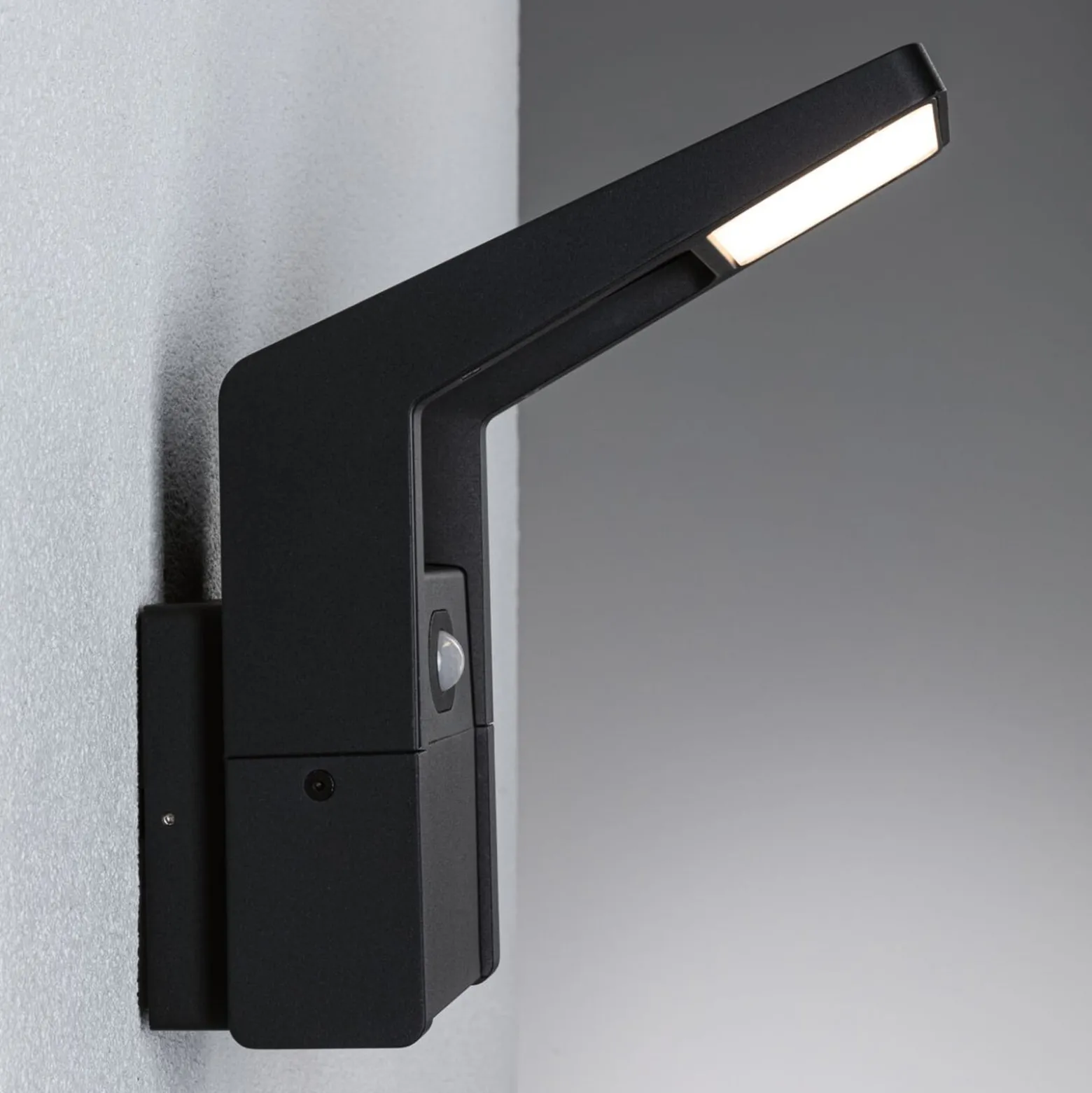 Paulmann LED-ulkoseinävalaisin Juntea, alumiini, antrasiitti, tunnistin