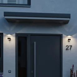 Paulmann LED-ulkoseinävalaisin Sienna, alumiini, anturi