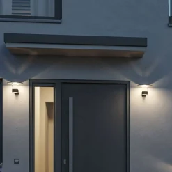Paulmann LED-ulkoseinävalaisin Sienna, alumiini, anturi