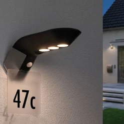Paulmann LED-ulkoseinävalo Soley, antrasitti