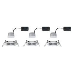Paulmann LED upotettava spotti Nova Coin 3 kromi pyöreä himmennettävä