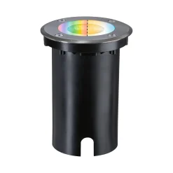 Paulmann LED upotettu lattiavalaisin Lattia, pyöreä, RGBW, zigbee