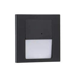 Paulmann LED-uppovalaisin Tsaro, liiketunnistimella, musta, muovia
