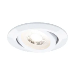 Paulmann LED-uppovalo, valkoinen Ø 8 cm 4,8 W päälle/pois 10 kpl:n sarja