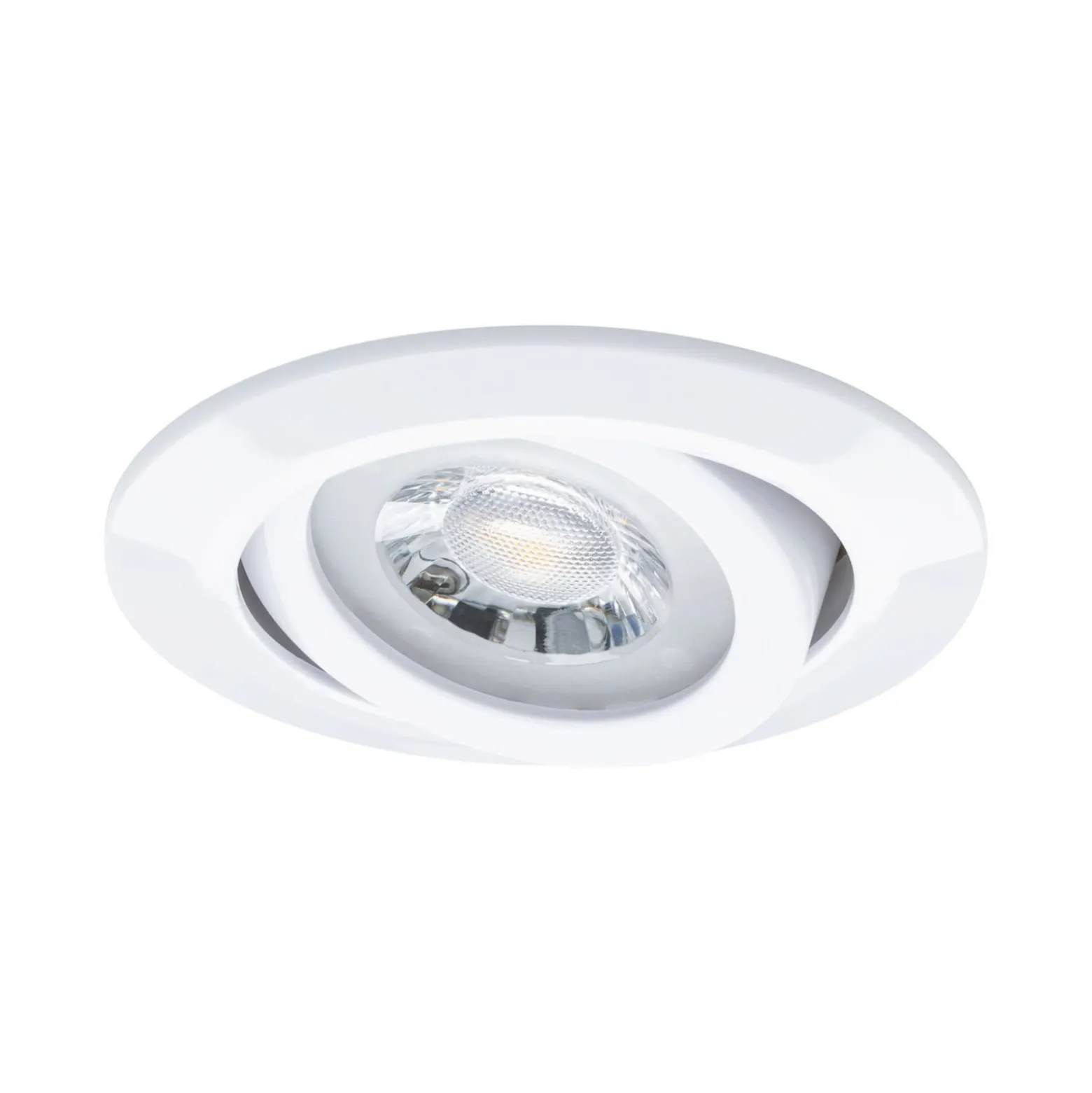 Paulmann LED-uppovalo, valkoinen Ø 8 cm 4,8 W päälle/pois 10 kpl:n sarja