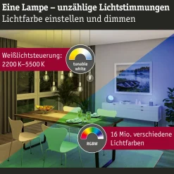Paulmann LED ZigBee E27 6,3W RGBW him. kulta