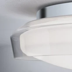 Paulmann Luena LED-kattovalaisin, IP44, kromi, Ø 25 cm