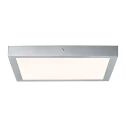 Paulmann Lunar -LED-paneeli, kromi, 40x40cm