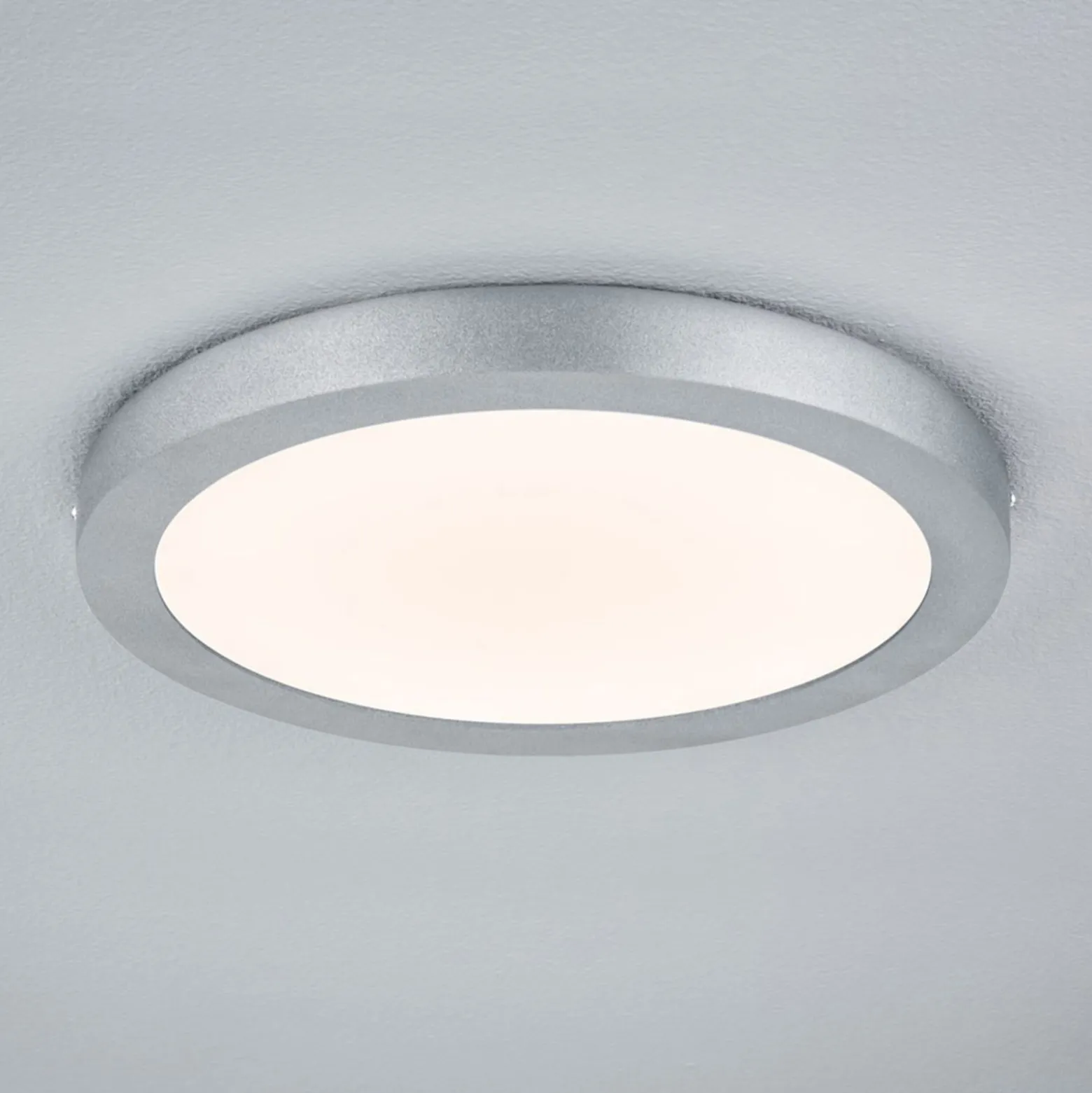 Paulmann Lunar -LED-paneeli, pyöreä Ø 30 cm, kromi