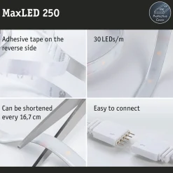 Paulmann MaxLED 250 -nauha IP44 päivänvalo, 1 m