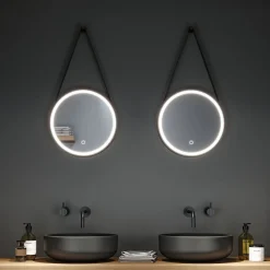 Paulmann Miro LED-riippupeili CCT Ø40cm Framelight