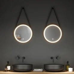 Paulmann Miro LED-riippupeili CCT Ø40cm Framelight