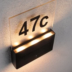 Paulmann Neda -LED-talonnumerovalaisin, solar