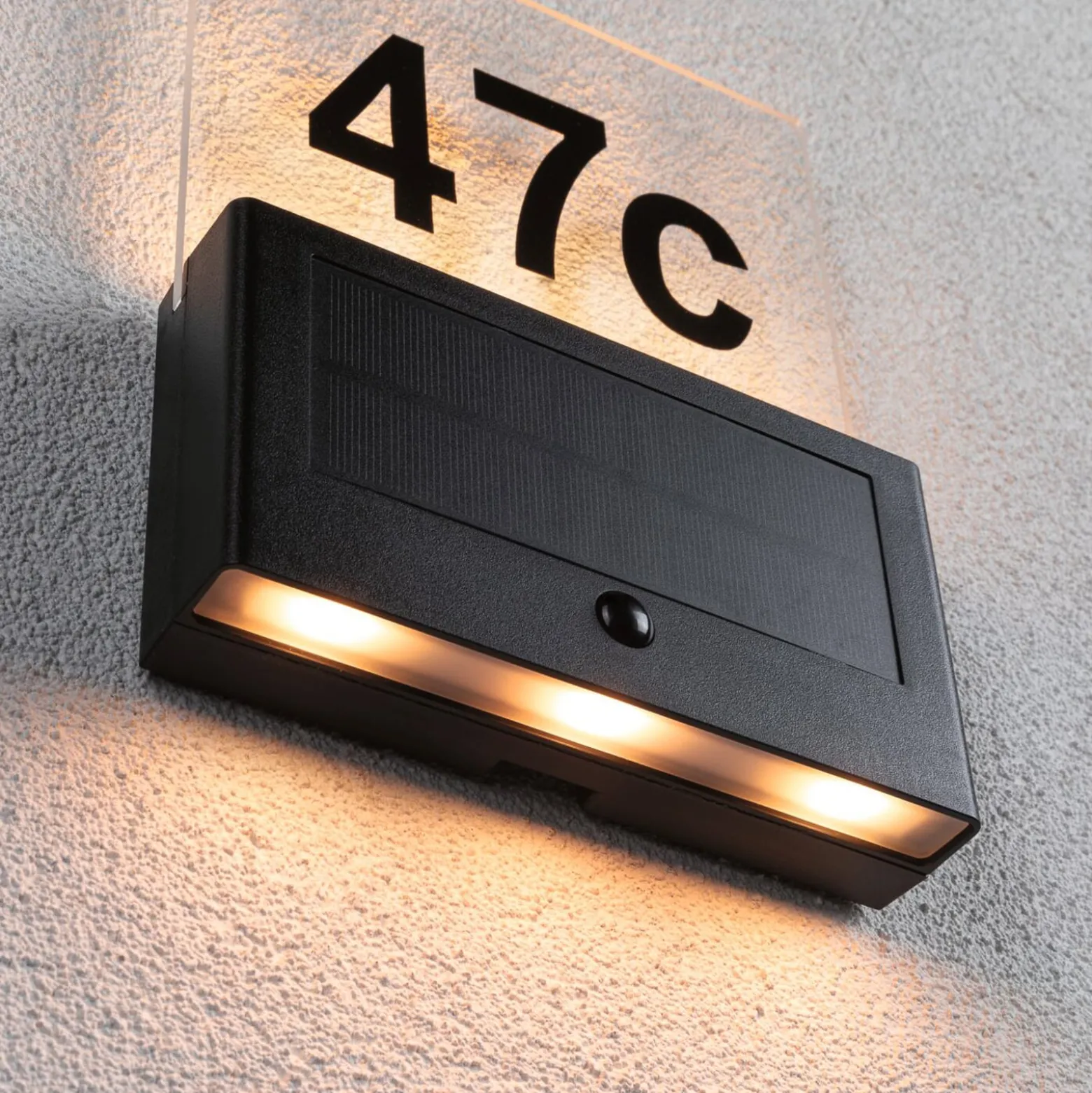 Paulmann Neda -LED-talonnumerovalaisin, solar