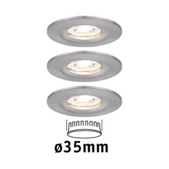 Paulmann Nova mini 3 kpl IP44, rauta