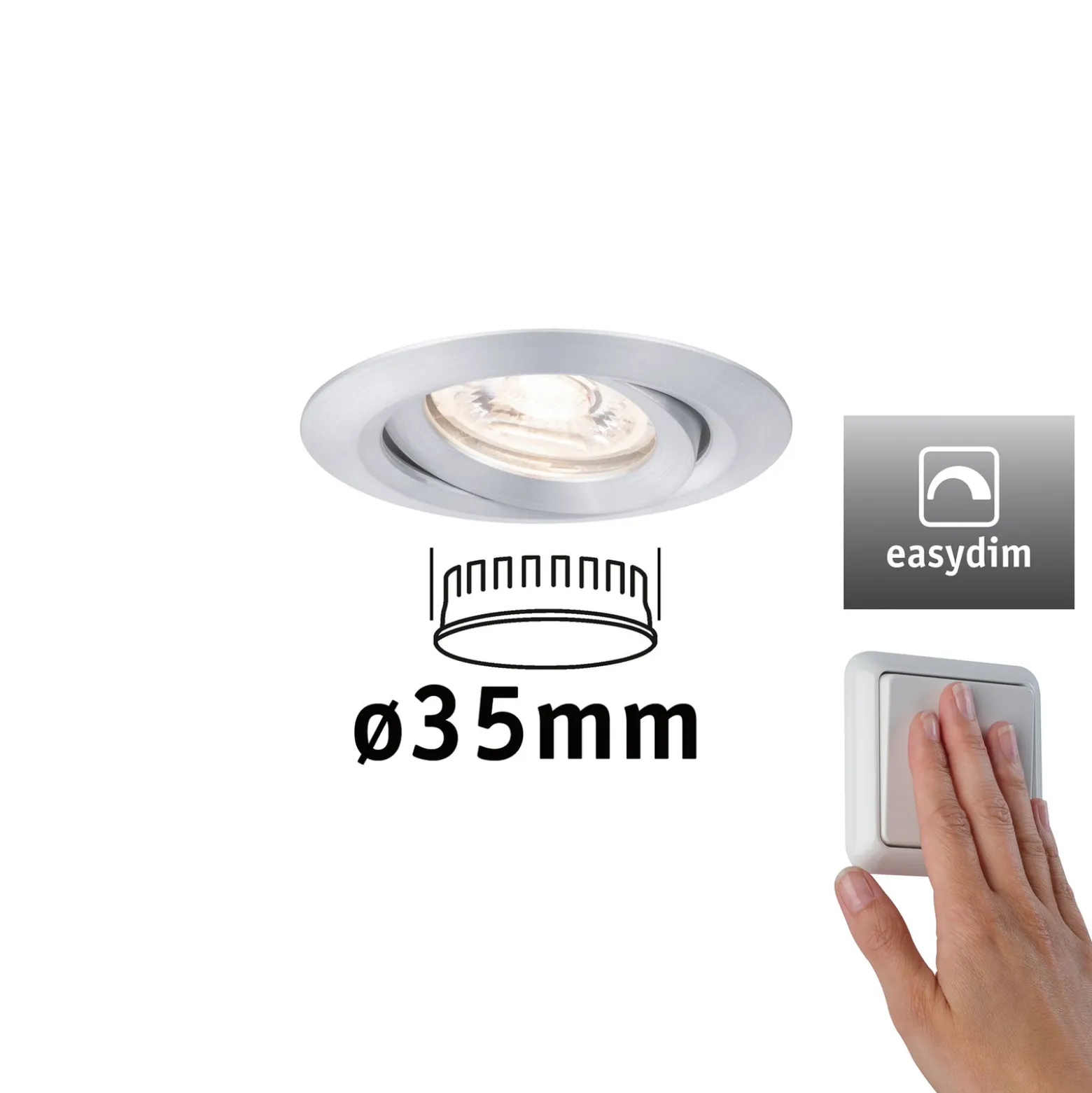 Paulmann Nova mini Plus easydim alumiini